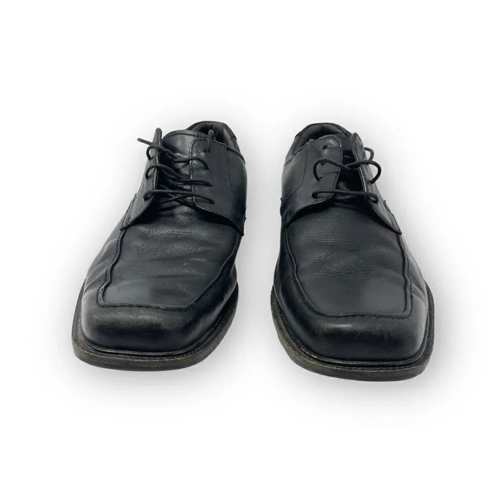 Johnston & Murphy Black Leather Shoe Lace Up Preppy Classic Men’s Size 10.5 Med